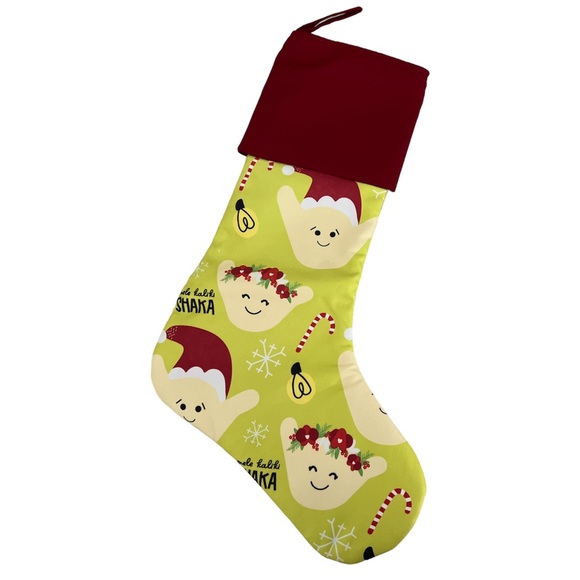5/$25 Mele Kaliki Shaka Christmas Stocking - Picture 2 of 2